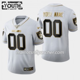 Maillot Oakland Raiders Custom Nike Blanc Golden Edition 100th - Enfant